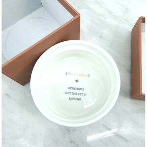 Fringe Studio Sagittarius Ceramic Trinket Dish Zodiac Constellation Box White